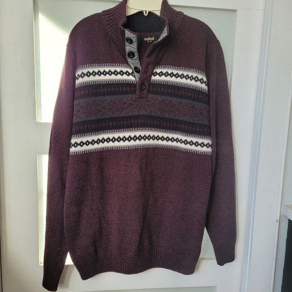 Method Quarter Button Sweater Mens Size M - Picture 1 of 10